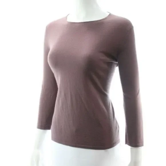 AGNONA PURPLE WOOL & CASHMERE BLEND SWEATER 10